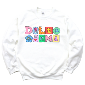 DG- Patchwork Sorority Crewneck Sweatshirt