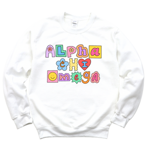 AXO- Patchwork Sorority Crewneck Sweatshirt