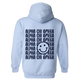 AXO- Blue Smile Back Sorority Hooded Sweatshirt