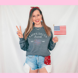 Fireworks Crewneck Sorority Sweatshirt