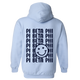 PI PHI- Blue Smile Back Sorority Hooded Sweatshirt