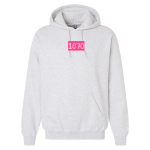 THETA- Pink Matchbox Sorority Hooded Sweatshirt