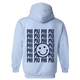 PHI MU- Blue Smile Back Sorority Hooded Sweatshirt