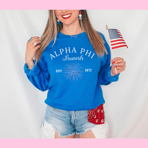 Fireworks Crewneck Sorority Sweatshirt