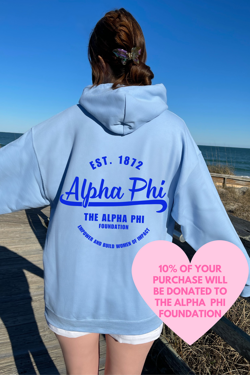 APHI- Blue Circle of Philanthropy Hooded Sweatshirt – Made by Mollz