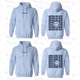 Smile Back Sorority Hooded Sweatshirt Light Blue