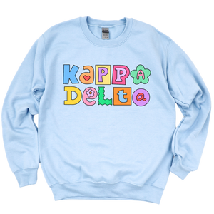 KD- Patchwork Sorority Crewneck Sweatshirt