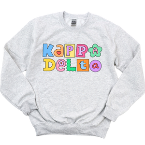 KD- Patchwork Sorority Crewneck Sweatshirt