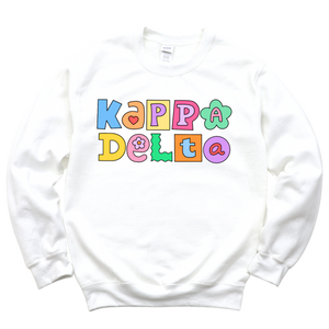 KD- Patchwork Sorority Crewneck Sweatshirt