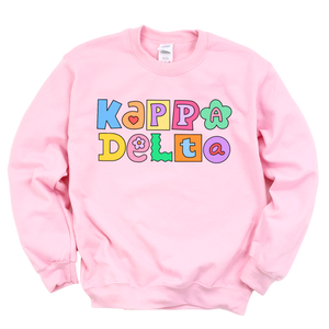 KD- Patchwork Sorority Crewneck Sweatshirt