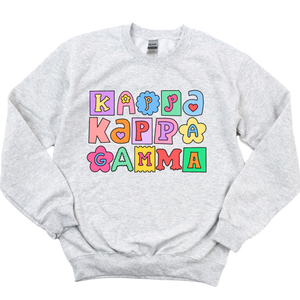 KKG- Patchwork Sorority Crewneck Sweatshirt