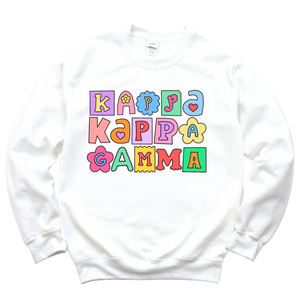 KKG- Patchwork Sorority Crewneck Sweatshirt