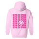 AXO- Pink Smile Back Sorority Hooded Sweatshirt