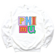 PHI MU- Patchwork Sorority Crewneck Sweatshirt