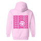 AGD- Pink Smile Back Sorority Hooded Sweatshirt