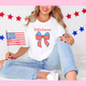 Patriotic Bow Sorority Tee