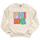 PHI MU- Patchwork Sorority Crewneck Sweatshirt