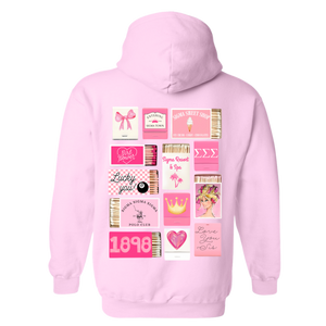 SIGMA- Pink Matchbox Sorority Hooded Sweatshirt