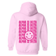 AXID- Pink Smile Back Sorority Hooded Sweatshirt