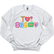 TRI SIGMA- Patchwork Sorority Crewneck Sweatshirt