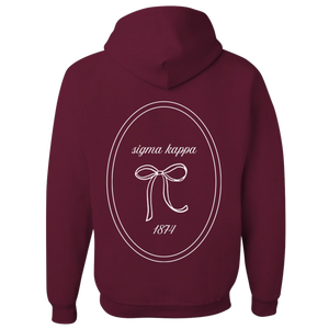 SK- Love Knot Locket Sorority Hooded Sweatshirt