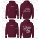 Maroon Bows and Script Hooded Sweatshirt