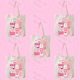 Pink Matchbox Sorority Tote Bag