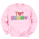 TRI SIGMA- Patchwork Sorority Crewneck Sweatshirt