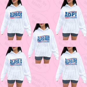 The Red White & Blue Sorority Hooded Sweatshirt