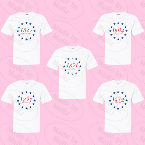 Circle of Stars Sorority Tee