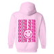 DZ- Pink Smile Back Sorority Hooded Sweatshirt