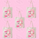 Pink Matchbox Sorority Tote Bag