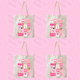 Pink Matchbox Sorority Tote Bag