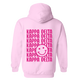 KD- Pink Smile Back Sorority Hooded Sweatshirt