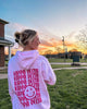 Smile Back Sorority Hooded Sweatshirt Light Pink