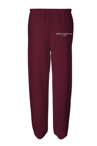 Maroon Script and Bows Sweatpants