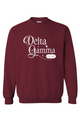 Oval Shimmer Crewneck Sorority Sweatshirt