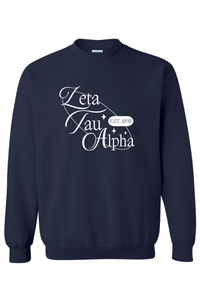 Oval Shimmer Crewneck Sorority Sweatshirt