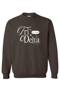 Oval Shimmer Crewneck Sorority Sweatshirt