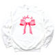 AXID- Pink Bow Sorority Crewneck Sweatshirt