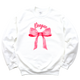 DG- Pink Bow Sorority Crewneck Sweatshirt