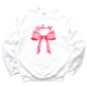 APHI- Pink Bow Sorority Crewneck Sweatshirt