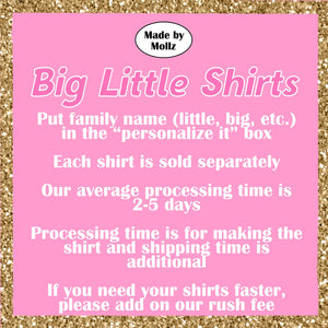 Happy Girl Big Little Shirt