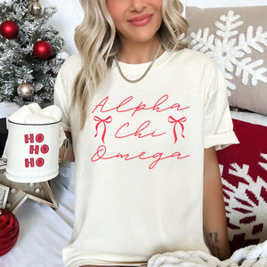 Christmas Ribbons Sorority Tee